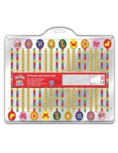 Valigetta 18 matite con gomma Playdoh Animali 2
