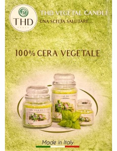 Candela in vaso vetro Italian Candle Premium Medium 400 gr. - Ceylan - Made in Italy 2