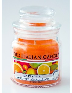 Candela in vaso vetro Italian Candle Premium Small 100 gr. - Mix di Agrumi - Made in Italy