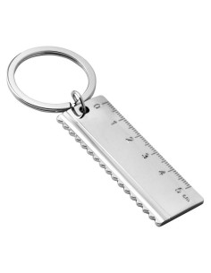Portachiavi metallo «Righello» in scatola regalo