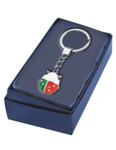 Portachiavi metallo «Coccinella Italia» in scatola regalo 2