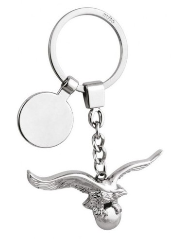 Portachiavi cromato «Aquila» in scatola regalo