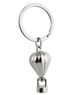 Portachiavi cromato «Mongolfiera 3D» in scatola regalo