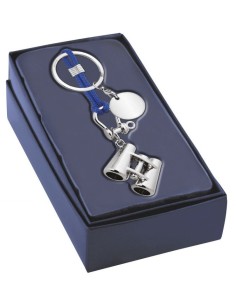 Portachiavi cromato «Binocolo» in scatola regalo 2