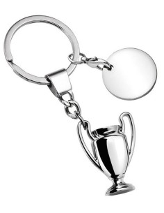 Portachiavi cromato «Coppa trofeo mini» in scatola regalo