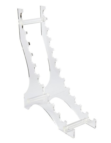 Espositore in plexiglass trasparente per 12 penne (Solo espositore)