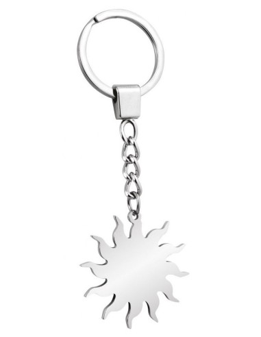 Portachiavi in acciaio cromato – Sole