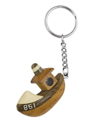 Portachiavi in legno naturale – Barca