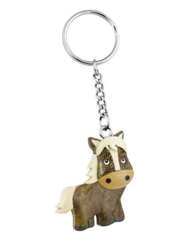 Portachiavi in legno naturale – Asinello