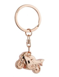 Portachiavi in metallo dorato rosato – Moto