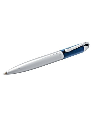 Penna sfera Blu Marmo / Cromata lucida