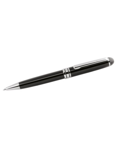 Penna sfera nera e cromata