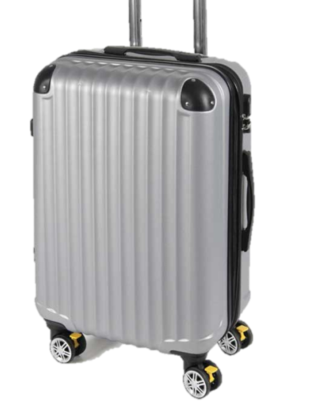 Valigia trolley 8 ruote con freno Cm. 56x36x24 - Grigio