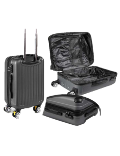 Valigia trolley 8 ruote con freno Cm. 56x36x24 - Grigio scuro