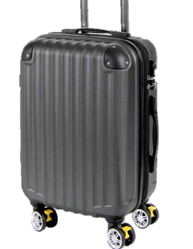 Valigia trolley 8 ruote con freno Cm. 56x36x24 - Grigio scuro