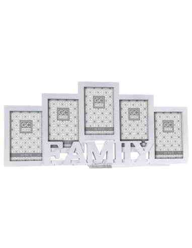 Portafoto multifoto Cm. 54x25 "Family" - 5 foto cm. 10x15