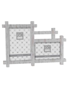 Portafoto bianco 2 foto Cm. 33x23 - 1 Foto Cm. 10x15 e 1 Foto Cm. 13x18