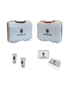 Valigetta plastica con portapranzo e bicchiere -  AC Milan