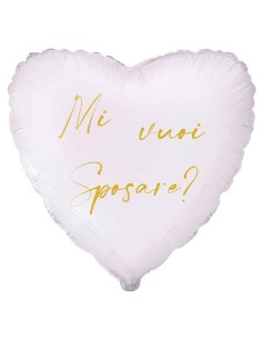Palloncino mylar 18" Cm. 45 - Mi vuoi sposare?