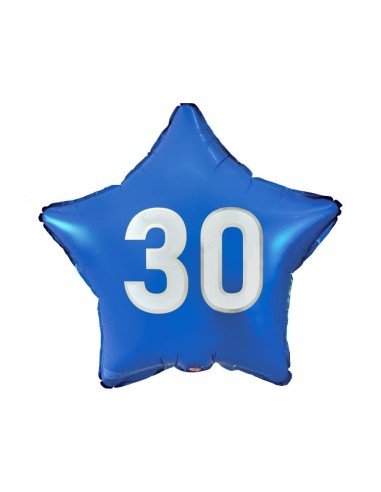Palloncino mylar 19" Cm. 45 - Stella Blue "30"
