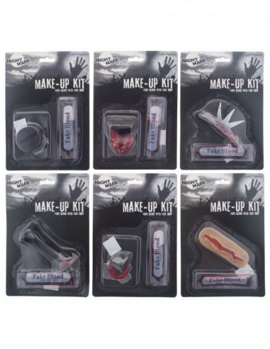 Make Up con cicatrici e accessori -...