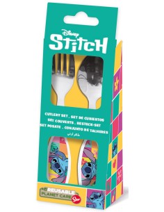 Set 2 posate acciaio - Stitch