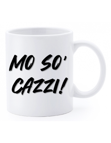 Tazza mug ceramica "La str..azzata" in scatola - Mo so' cazzi