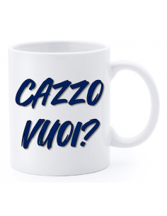 Tazza mug ceramica "La str..azzata" in scatola - Cazzo vuoi?