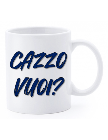 Tazza mug ceramica "La str..azzata" in scatola - Cazzo vuoi?