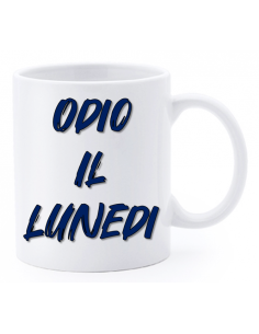 Tazza mug ceramica "La str..azzata" in scatola - Odio il lunedi