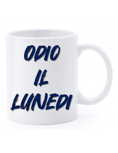 Tazza mug ceramica "La str..azzata" in scatola - Odio il lunedi