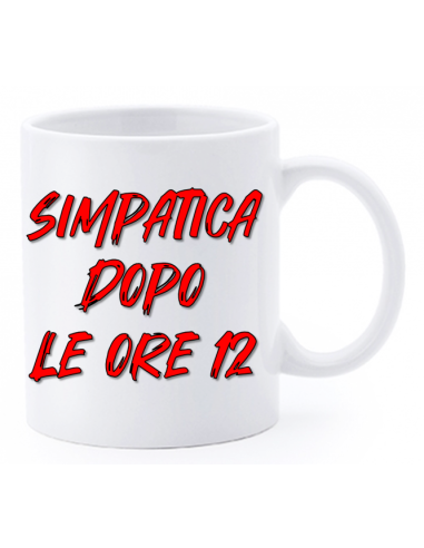 Tazza mug ceramica "La str..azzata" in scatola - Simpatica dopo le ore 12