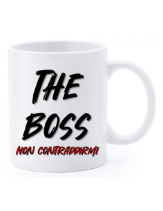 Tazza mug ceramica "La str..azzata" in scatola - The boss non contraddirmi
