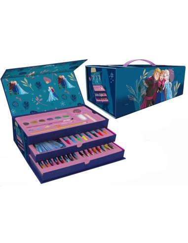 Valigetta per colorare richiudibile a cassettiera Cm. 22x26 - Frozen
