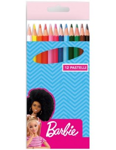 Blister scatola 12 matite colorate - Barbie