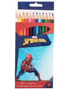 Blister scatola 12 matite colorate - Spiderman