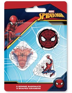 Blister 3 gomme sagomate - Spiderman