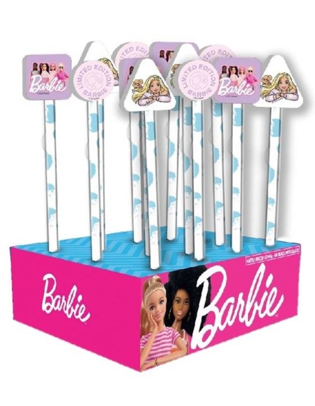 Matita con gomma Barbie - Expo 24 pezzi