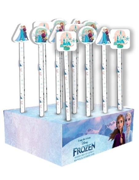 Matita con gomma Frozen - Expo 24 pezzi