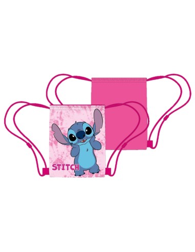 Sacca nylon con laccetti Cm. 40x35 - Stitch Girl