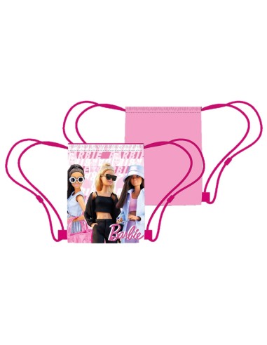 Sacca nylon con laccetti Cm. 40x35 - Barbie