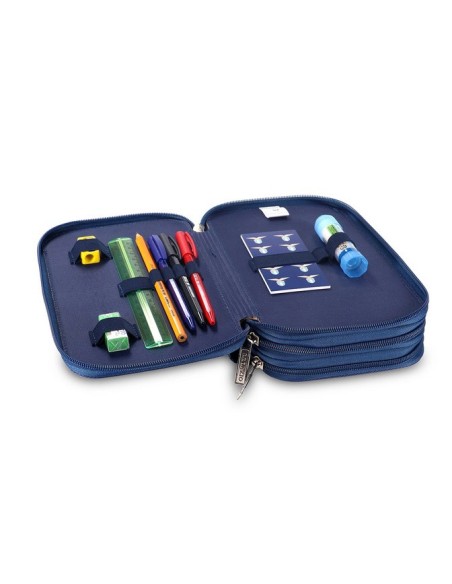 Astuccio completo 3 zip deluxe Cm. 23x15x10 - SS Lazio