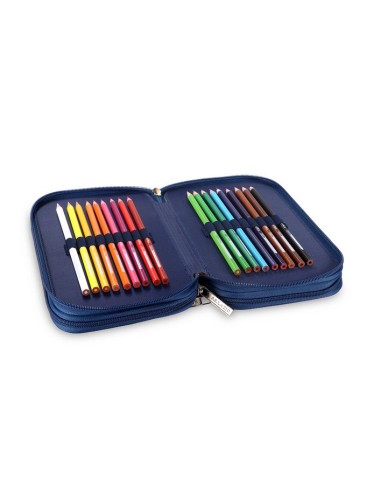 Astuccio completo 3 zip deluxe Cm. 23x15x10 - SS Lazio