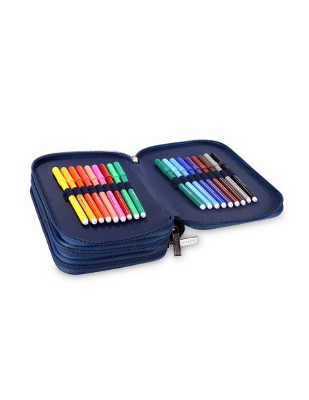 Astuccio completo 3 zip deluxe Cm. 23x15x10 - SS Lazio