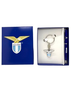 Set regalo con penna a sfera + portachiavi in scatola regalo - SS Lazio
