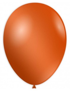 Palloncino lattice metallizzato 9" Cm. 25 - Confezione 100 pz - Arancio