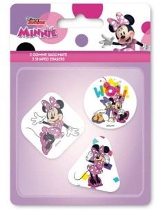 Blister 3 gomme per cancellare sagomate - Minnie