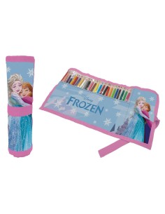 Astuccio Roll ripiegabile con 24 pastelli Cm. 40x20 - Frozen