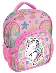 Zainetto asilo cm. 30 con tasca deluxe - Unicorno