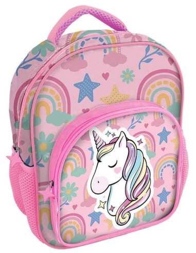 Zainetto asilo cm. 30 con tasca deluxe - Unicorno